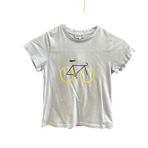 Jacadi Paris TShirt w/ Bicycle, VGUC, Sz 8 (fits small). (8C)